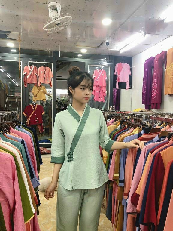 Bộ 3 nút tơ (xanh nhạt)